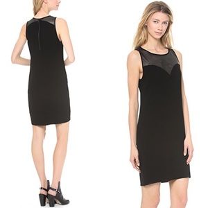 L’Agence Black Netted Sweatheart Sleeveless Dress